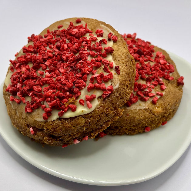 White Chocolate & Raspberry Stuffed Cookies