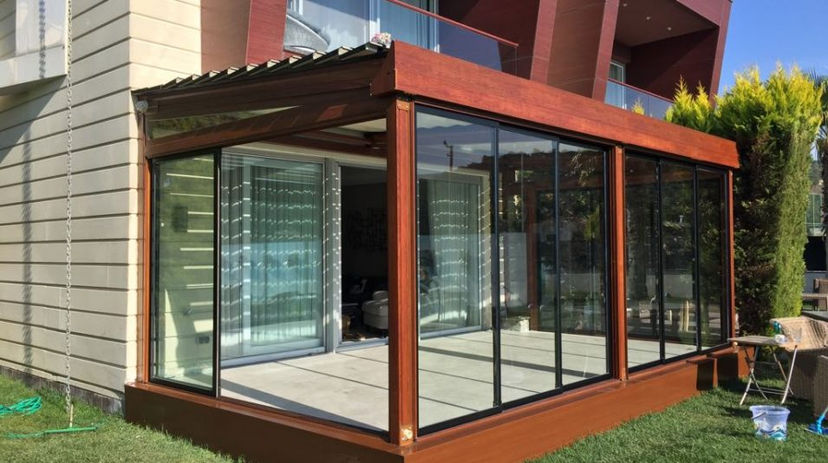 sliding glass door from outside