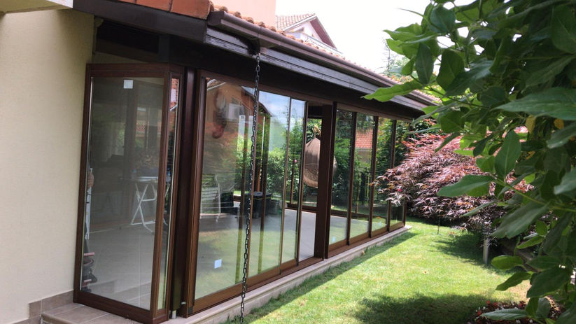sliding glass door from outside