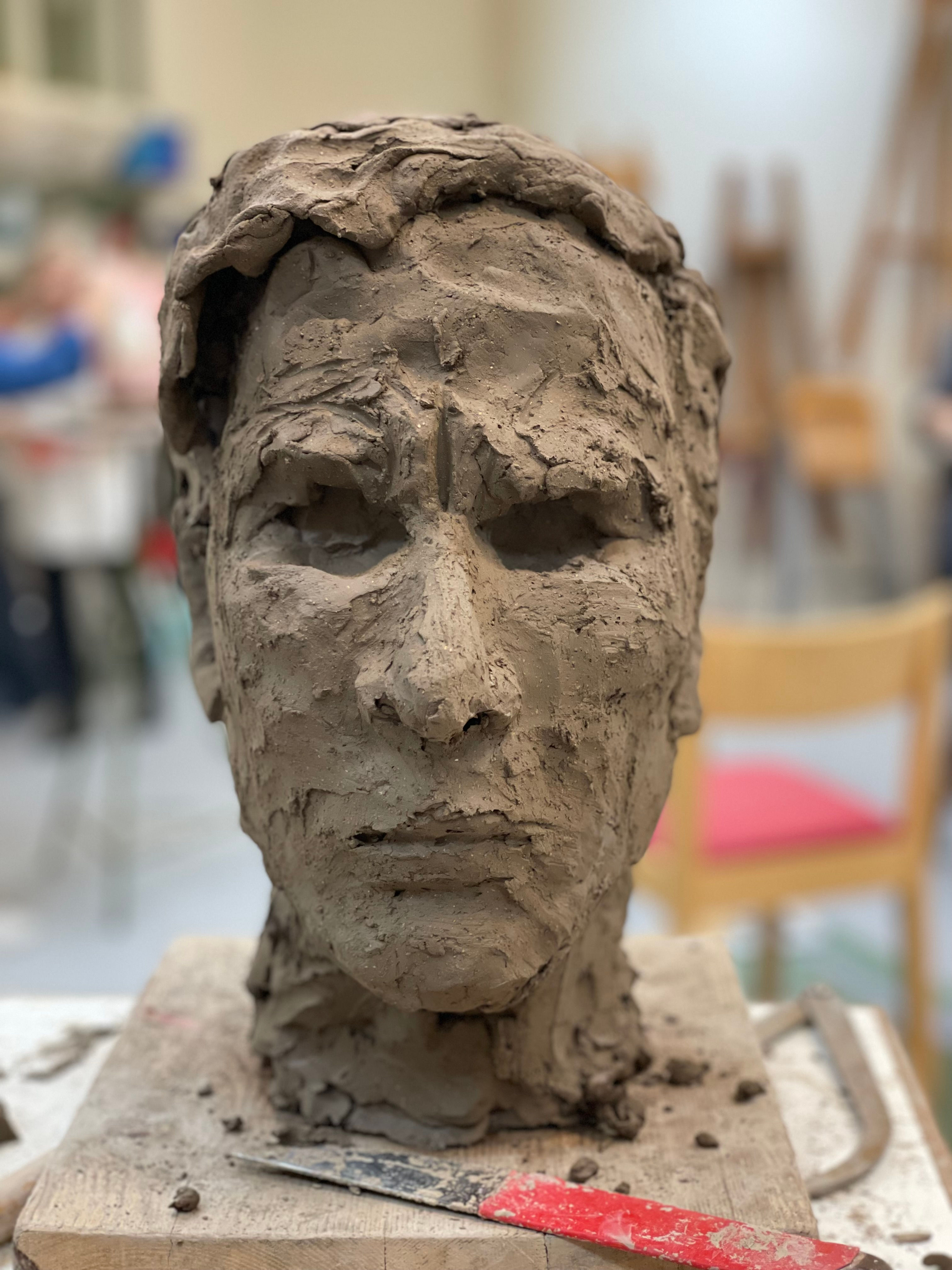 Portrait in stoneware