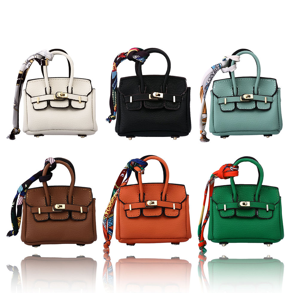 Thumbnail: Mini Bag Pendant Small Keychain Case Accessory Family Mini Earphone Bag Accessor