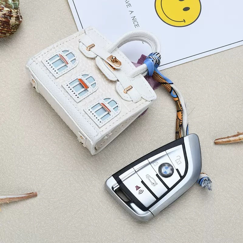 Thumbnail: Mini BackpackHanging Creative House Headphone Bag For Airpods 4 3 Pro2 Galaxy Bu