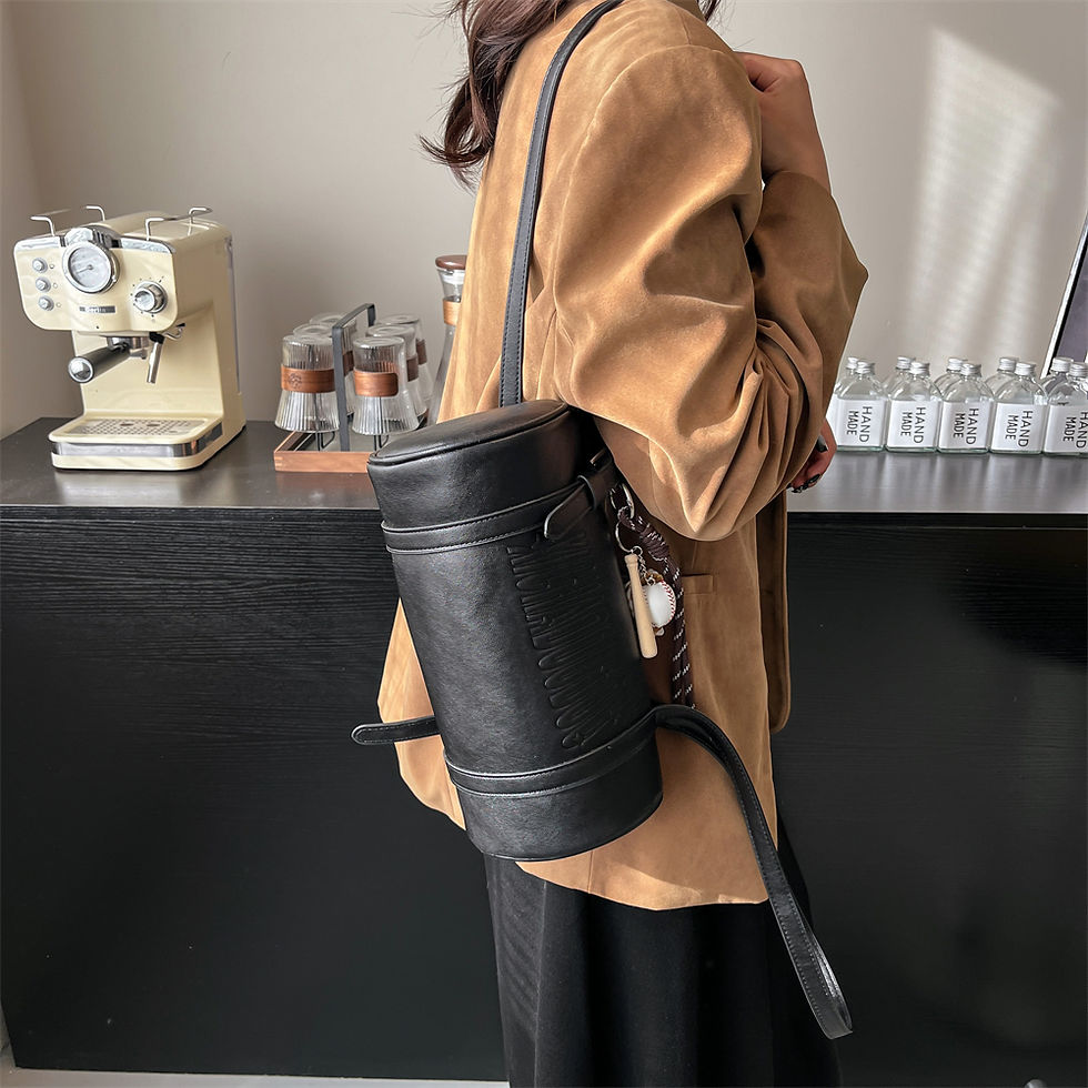 Thumbnail: Multifunctional Cylinder Shaped Shoulder Bag