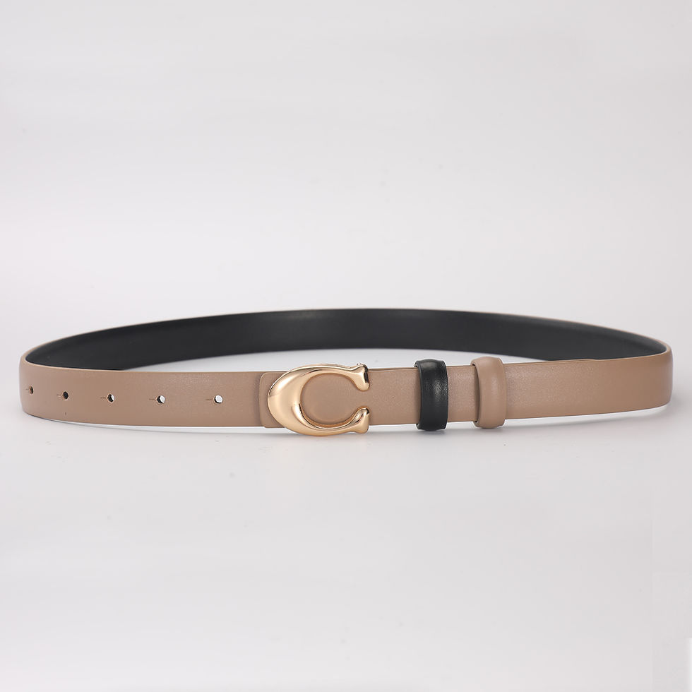 Thumbnail: Women's Fashionable Belt C-shaped Buckle