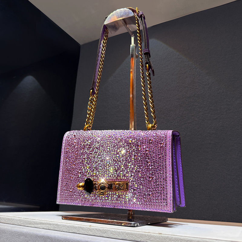 Thumbnail: Sparkling Rhinestone Clutch Bag