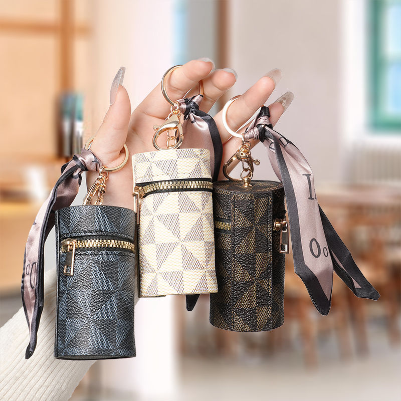 Thumbnail: Europe and the United States plaid coin purse 2024 new compact bag pendant heads