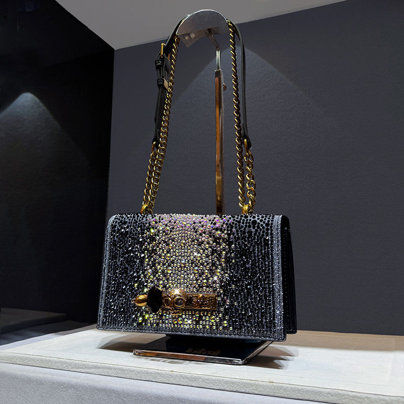 Thumbnail: Sparkling Rhinestone Clutch Bag