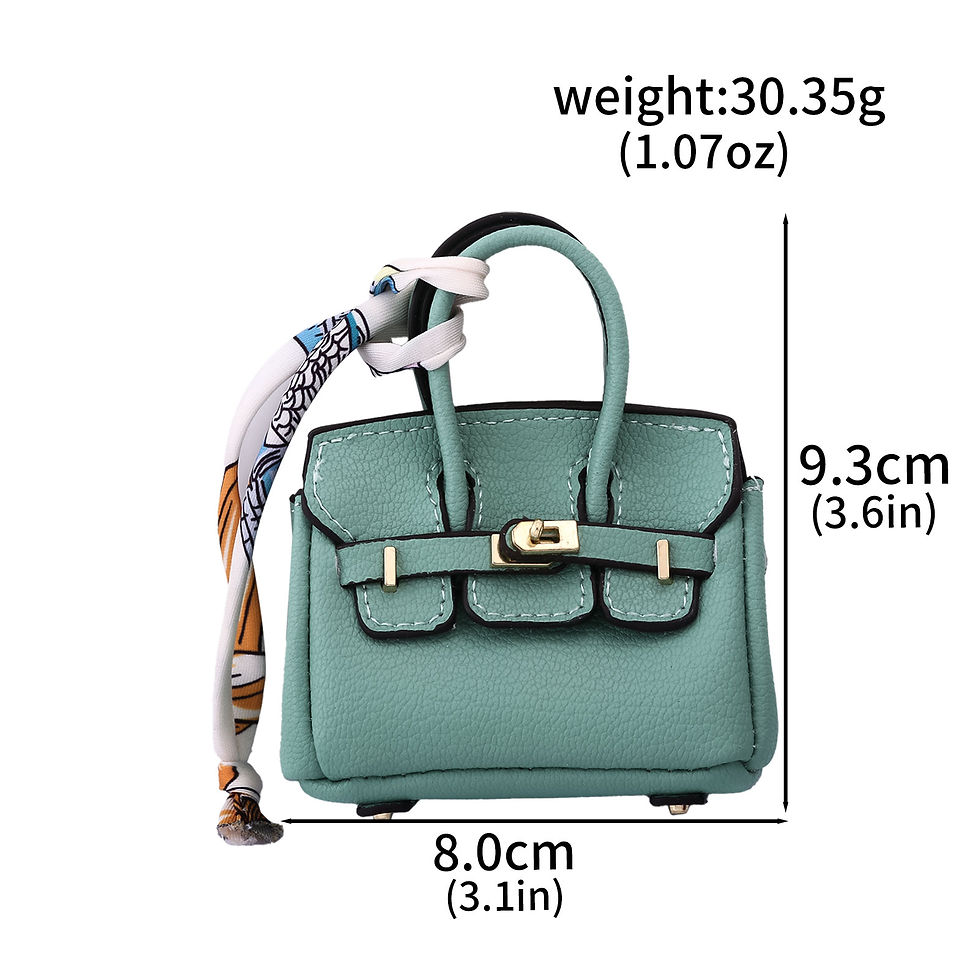 Thumbnail: Mini Bag Pendant Small Keychain Case Accessory Family Mini Earphone Bag Accessor