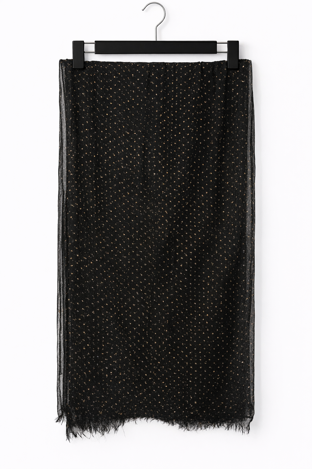 MM47 Black/Gold Dotted Scarf