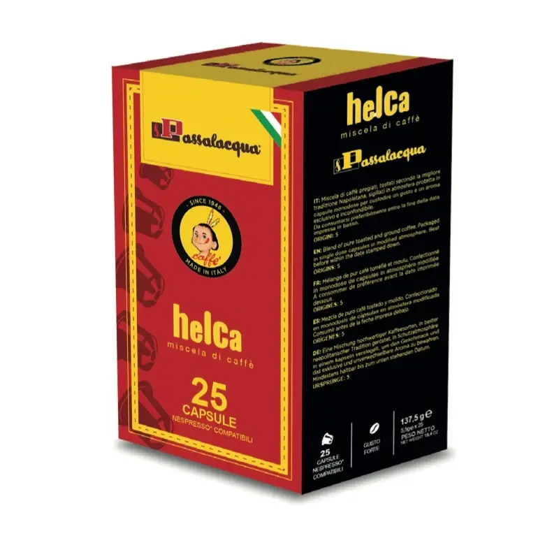 CAPSULES DE CAFE PASSALACQUA HELCA COMPATIBLES NESPRESSO