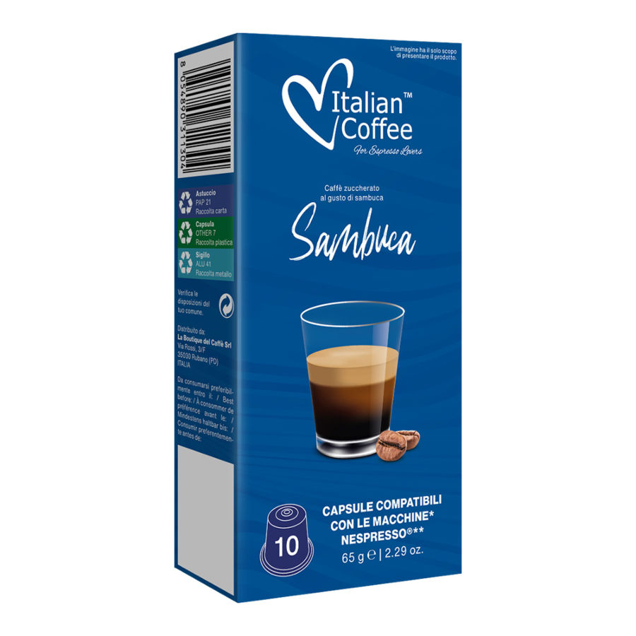 capsules de café saveur sambuca