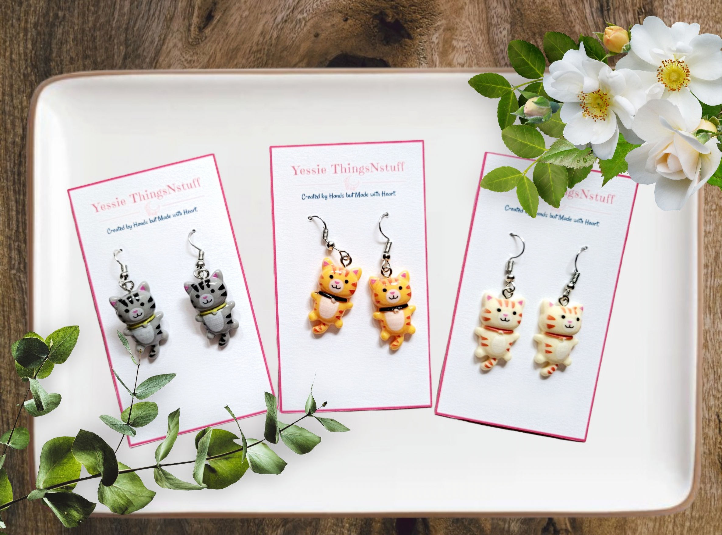 Yessie Thingsnstuff, clay earrings, trendy earrings, earrings,  Polymer clay earrings