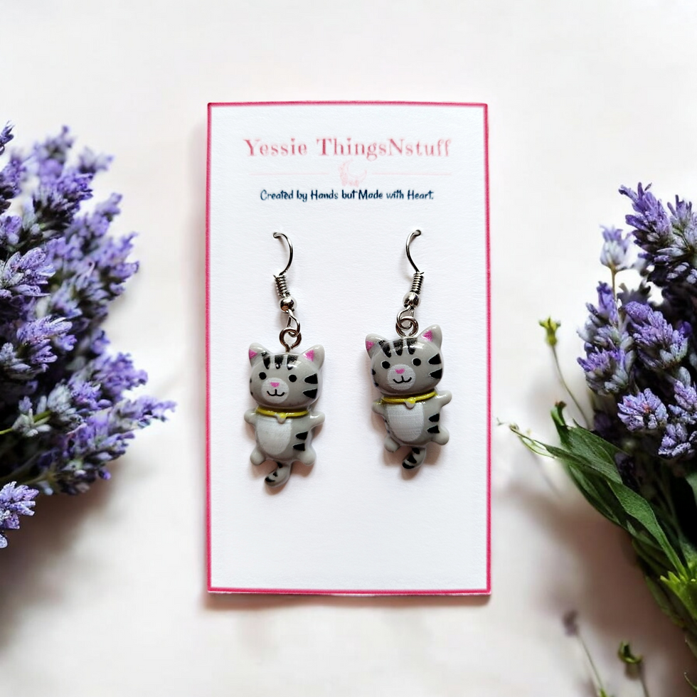 Thumbnail: Yessie Thingsnstuff, clay earrings, trendy earrings, earrings,  Polymer clay earrings