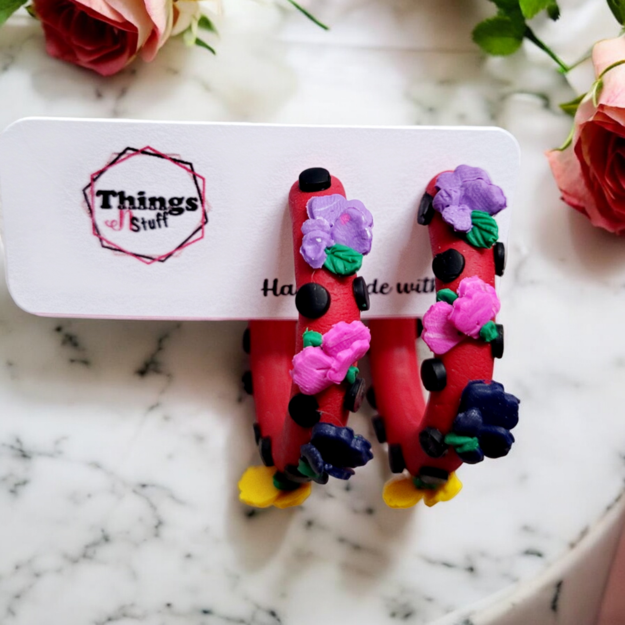 Yessie Thingsnstuff, clay earrings, trendy earrings, earrings,  Polymer clay earrings, earring shop