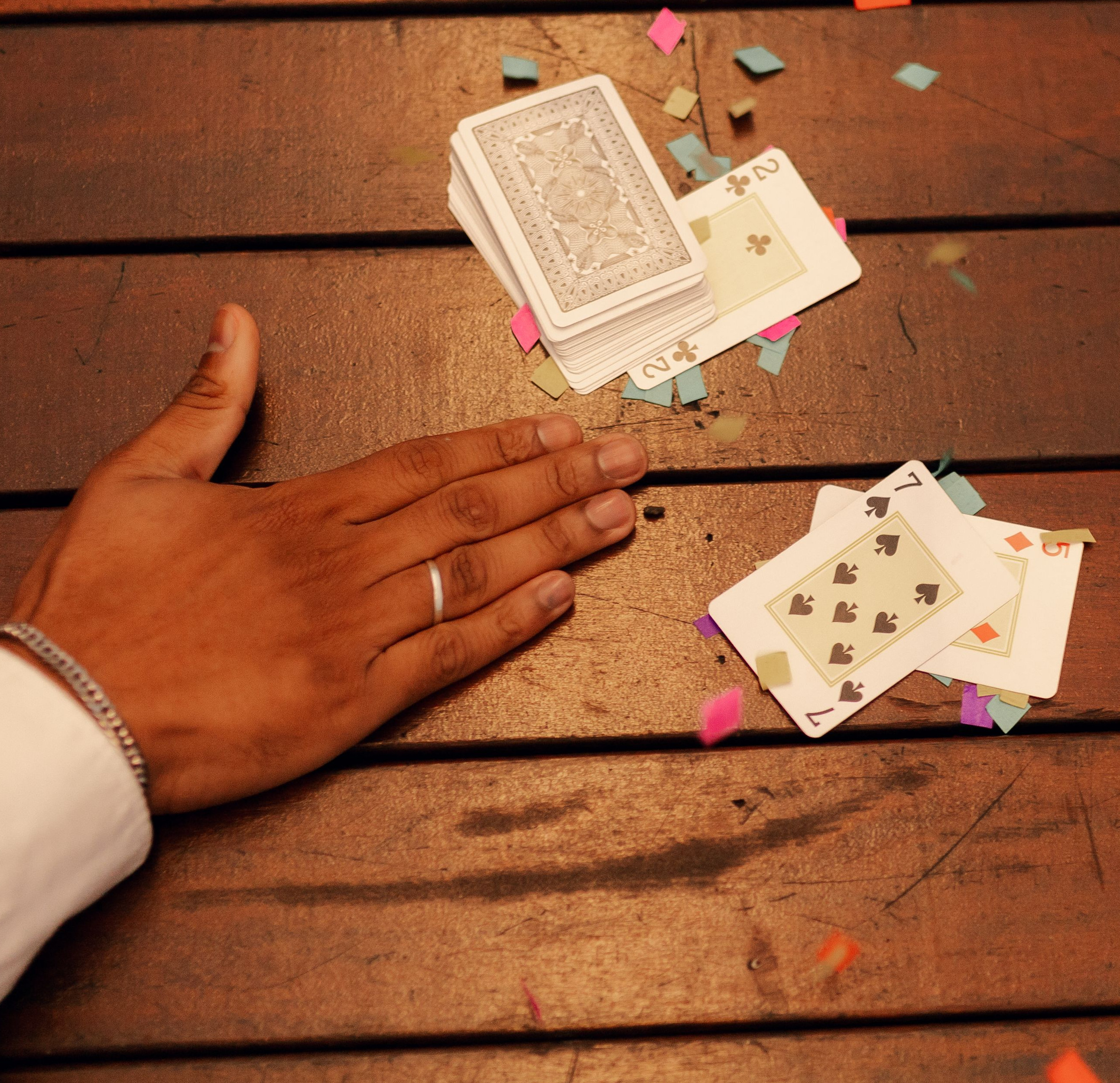 personalised wedding playing cards