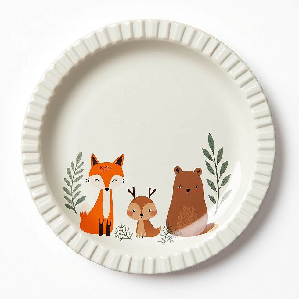 Woodland Creature Plates