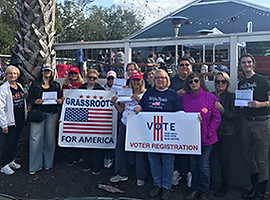Scott Presler voter registration event in Sanford, Florida