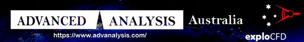Advanced Analysis Australia logo with exploCFD text - explosion and fire modelling experts