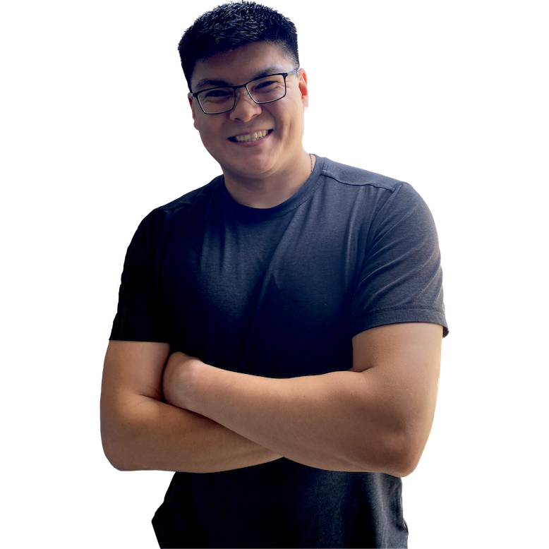 Smiling Asian man with glasses and arms crossed, dark shirt. My Site 1 Copy
