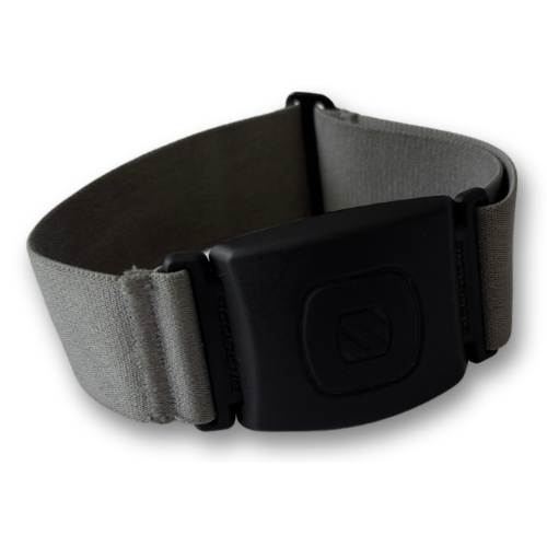 Black strap with a logo for fitness tracker; My Site 1 Copy