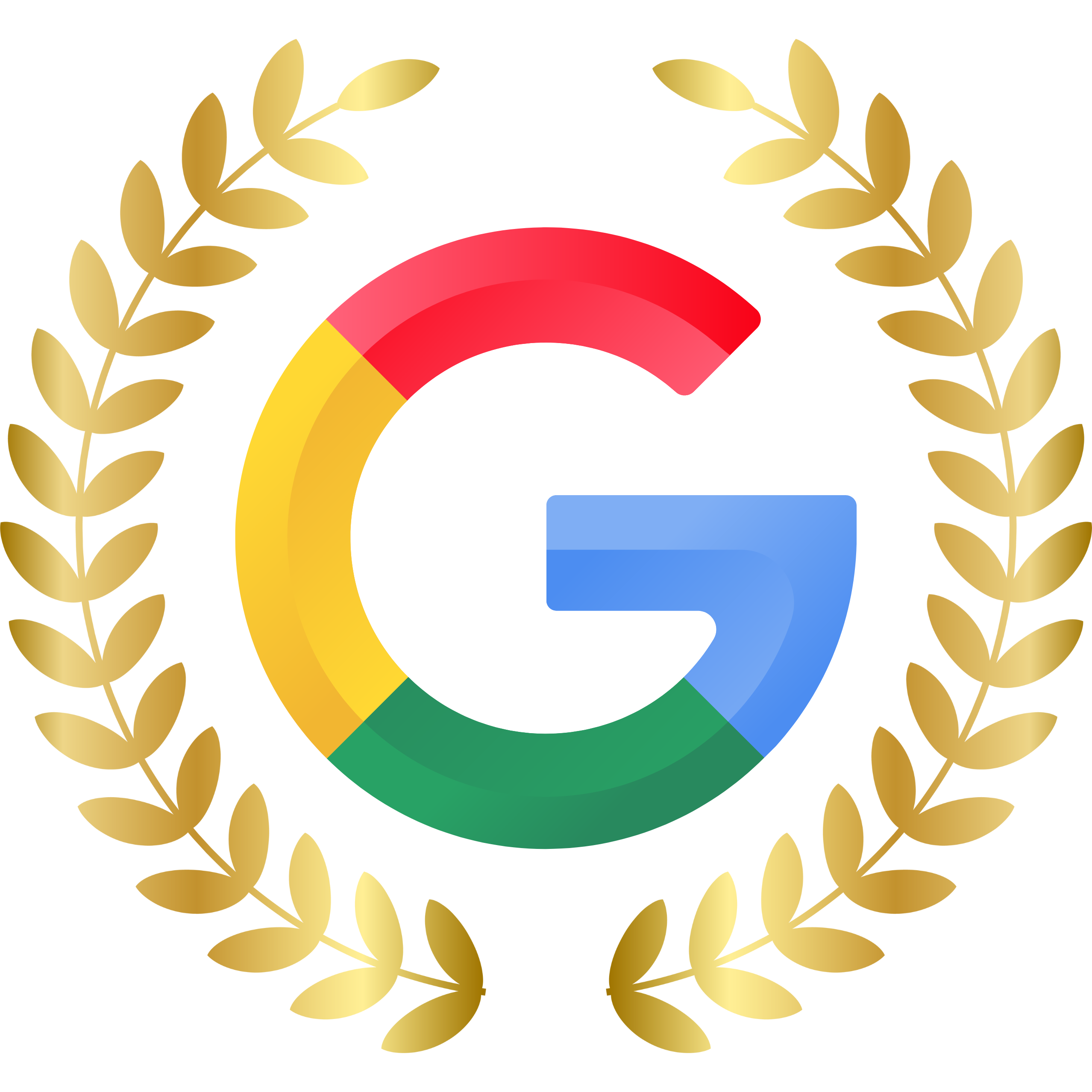 Google's logo inside a golden laurel wreath My Site 1 Copy