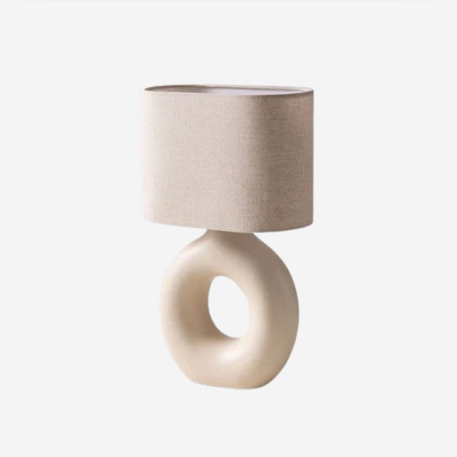 Đèn Bàn Gốm Vòng Donut