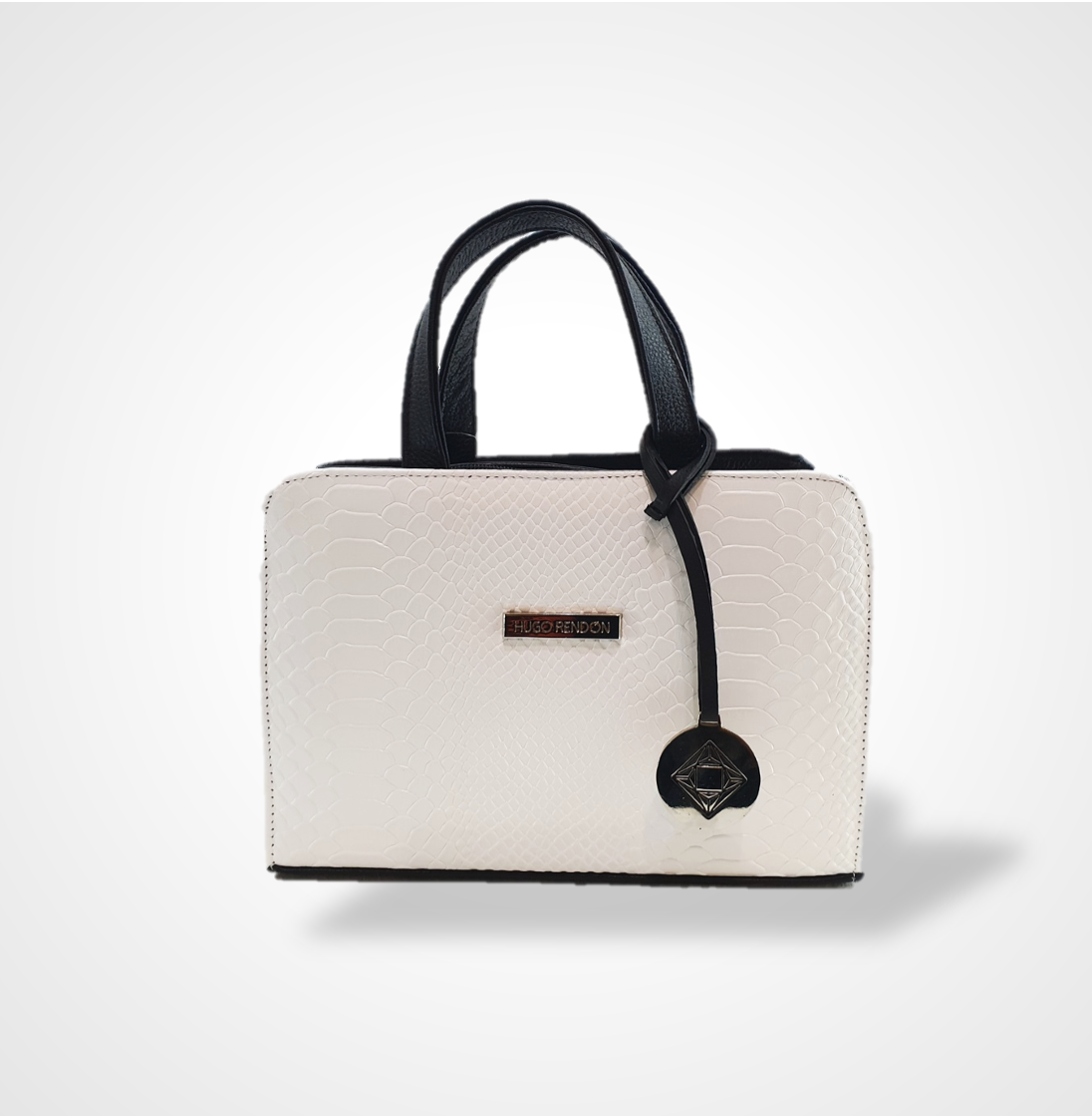 Crossbody mini bolsa blanca/negro