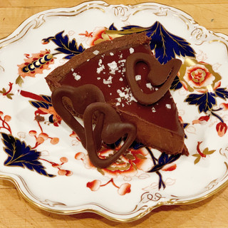 Salted Dark Chocolate Tart