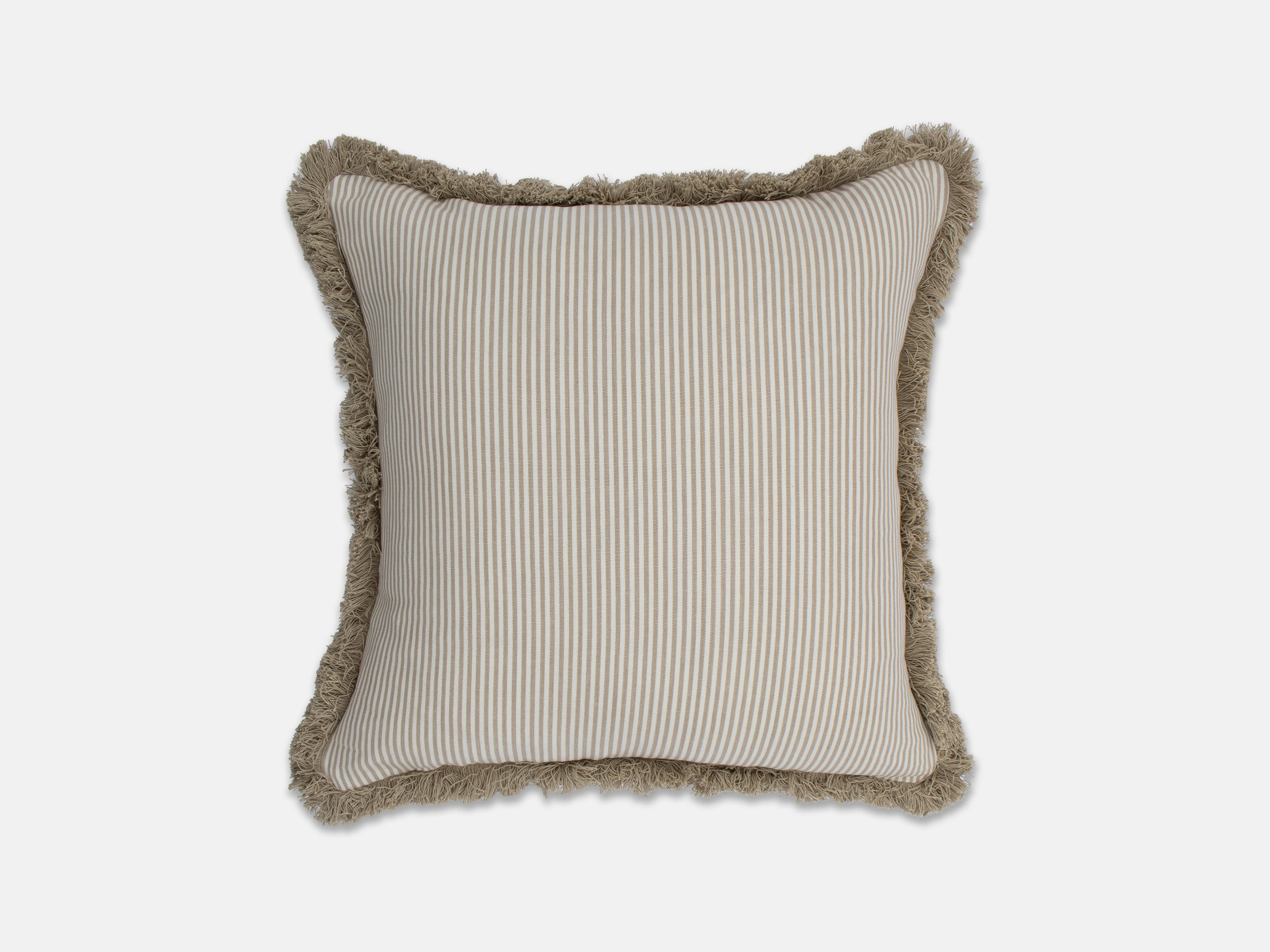 Leamington Stripe Cushion - Clay