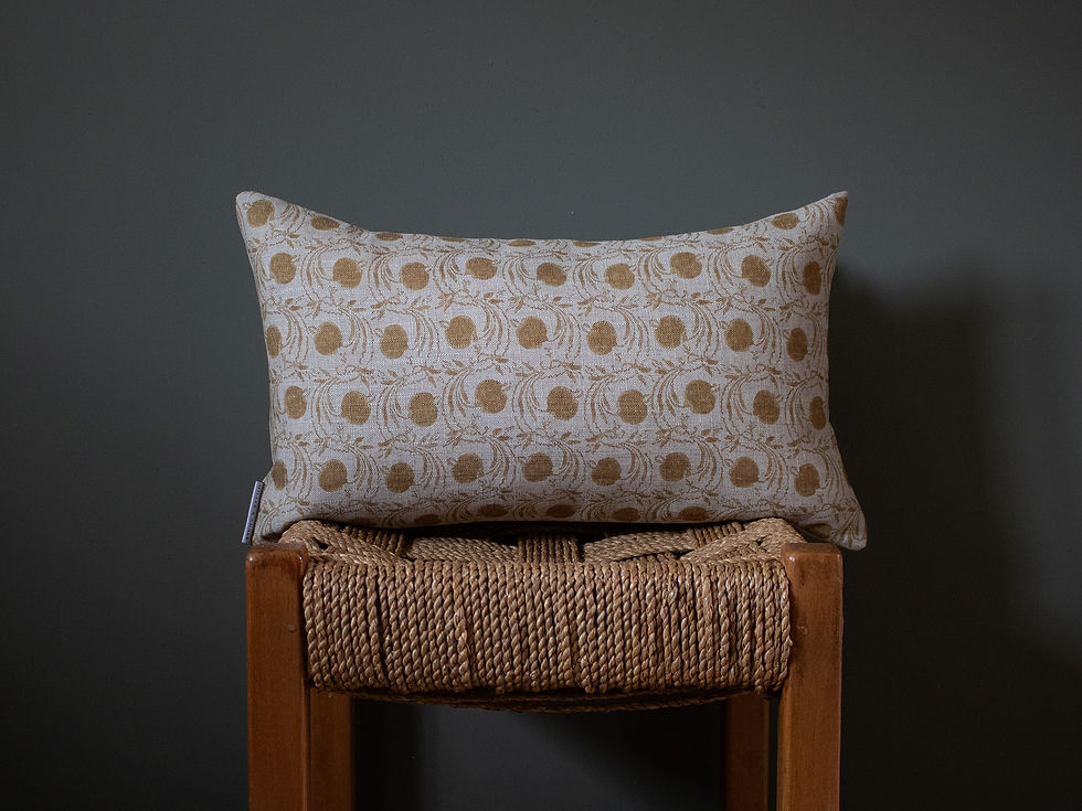 Thumbnail: Norton Feather Cushion - Mustard