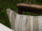 Thumbnail: Stowe Stripe Feather Cushion - Moss