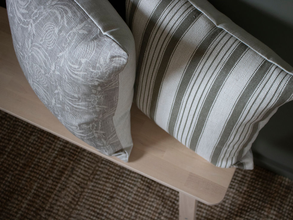Thumbnail: Alchester Feather Cushion - Grey