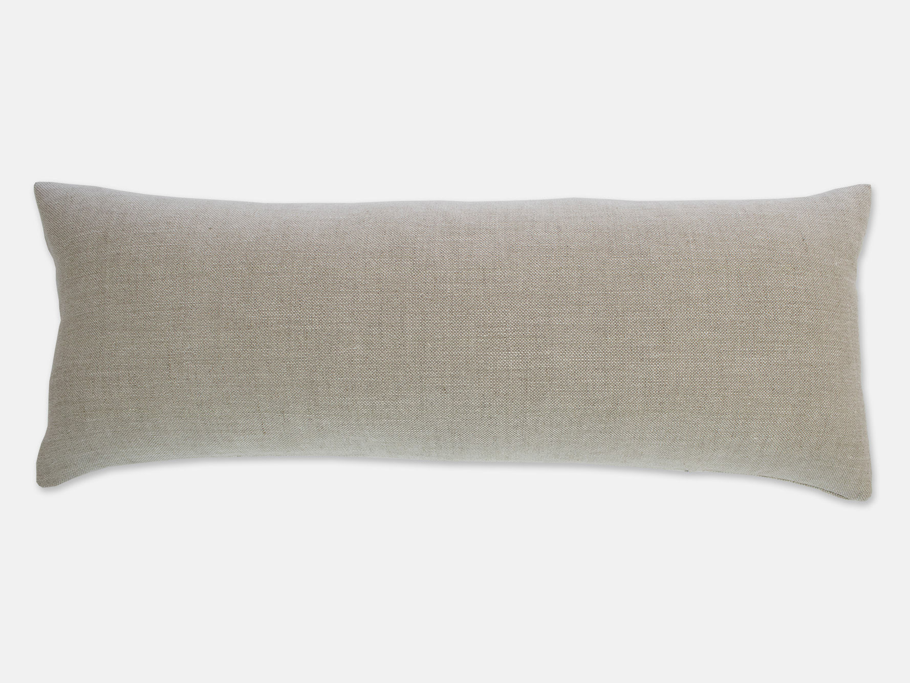 Norfolk Linen Lumbar Feather Cushion - Natural