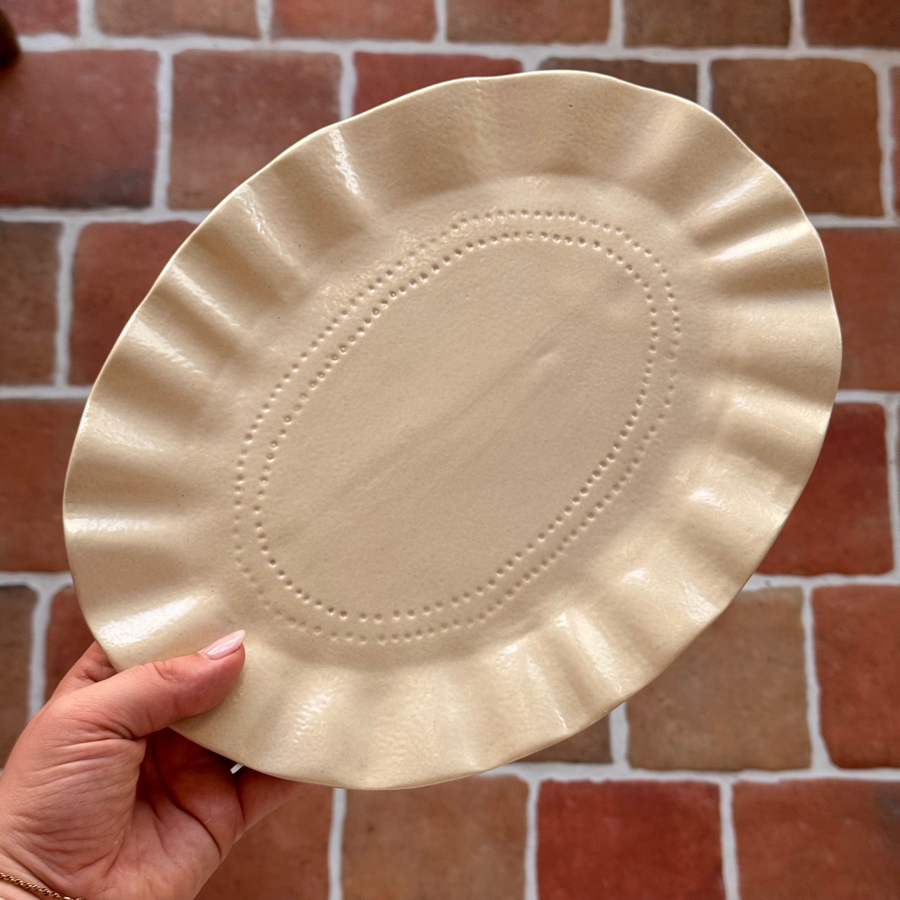 Frilly Serving Plate