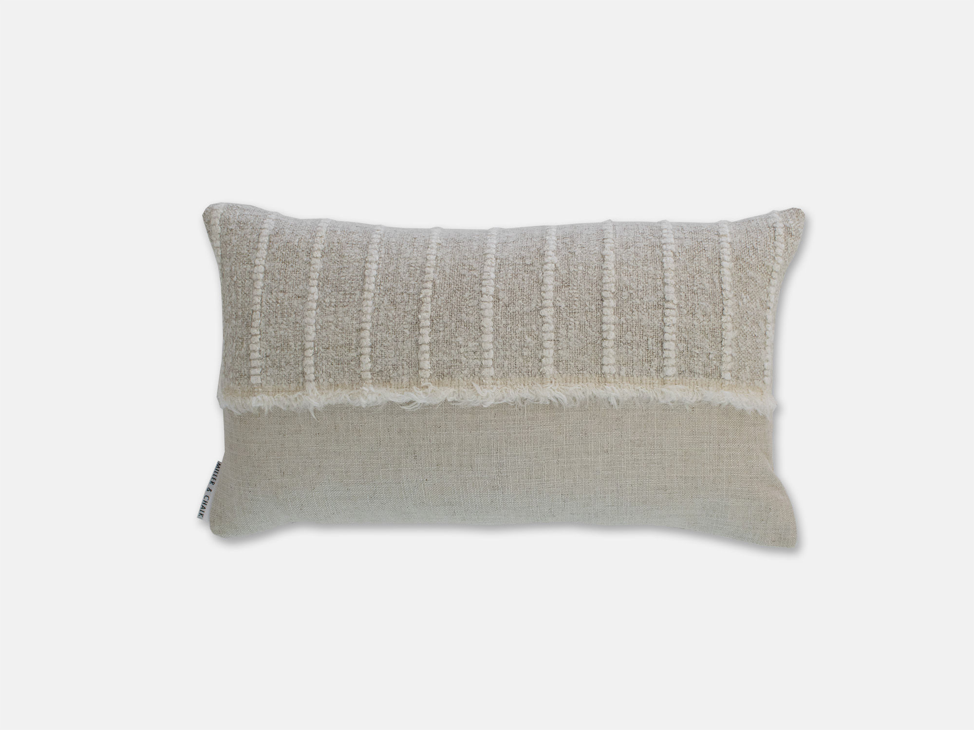 Akeley Feather Cushion - Porcelain