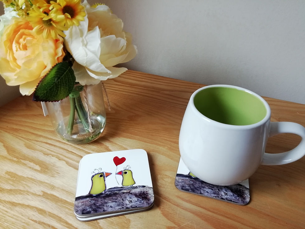 Thumbnail: Love Bird/Friendship Coasters