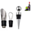 Miniatura: Kit Para Vinho Com 2 Peças De Aço Inox Tampa E Bico Dosador