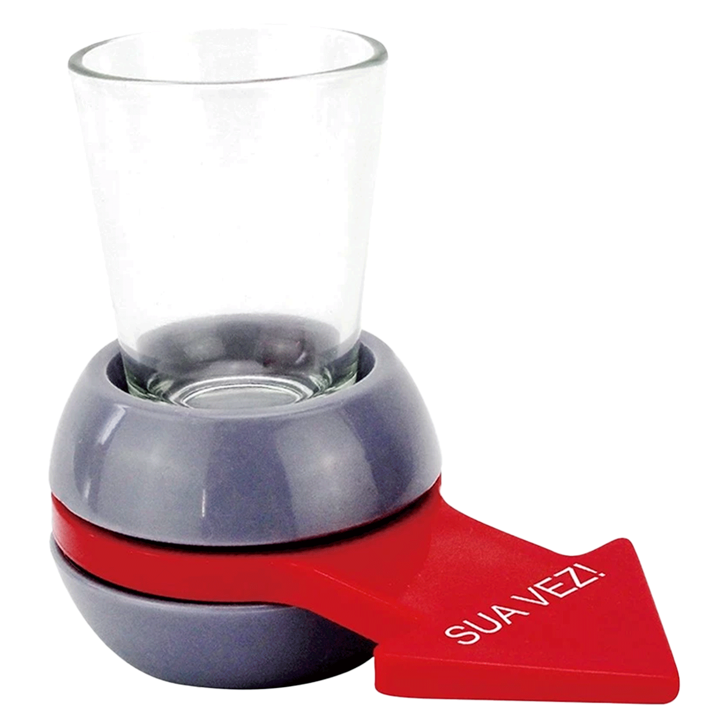 Jogo Roleta de Shots Vira Vira Bebida Festa com Copo para Dose