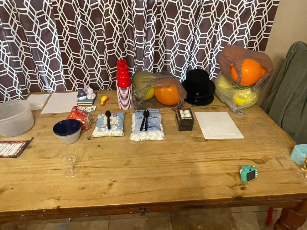 Minute to win it game set up