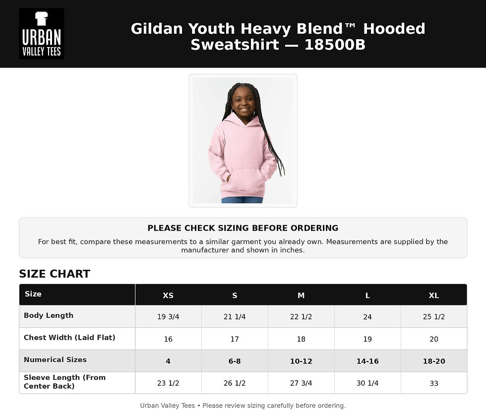 Thumbnail: Ladysmith Steelers Heavy Blend Youth Hoodie