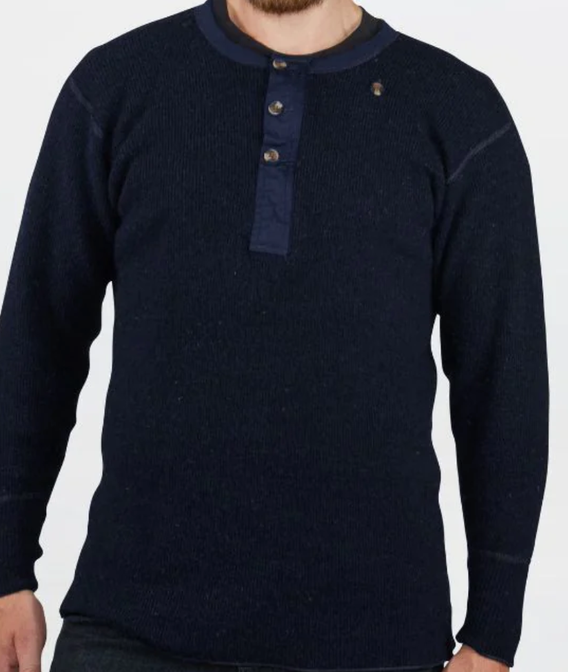 Thumbnail: Mens Heavy Weight Wool Henley