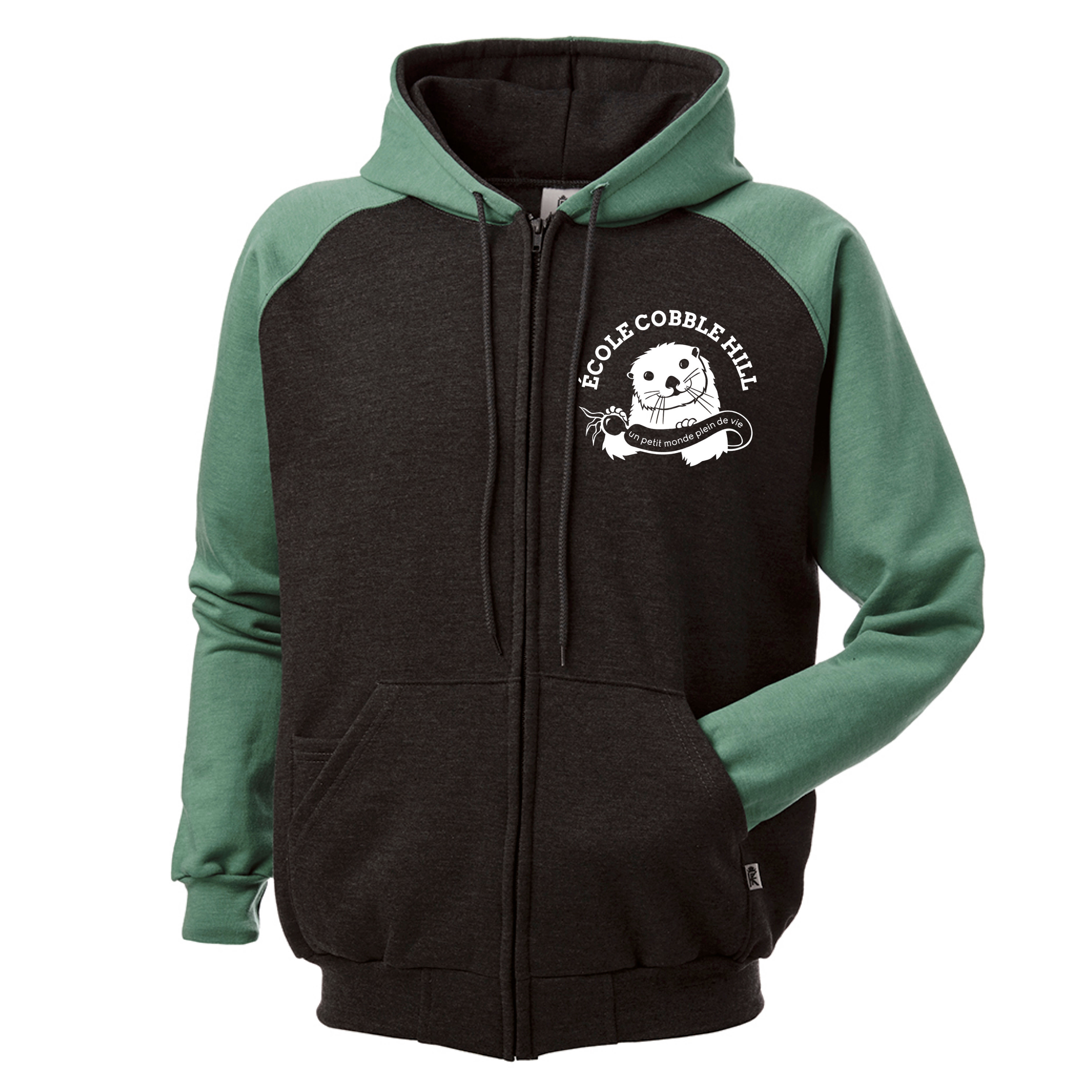 ECH - Full Zip Retro Hooded Sweatshirt