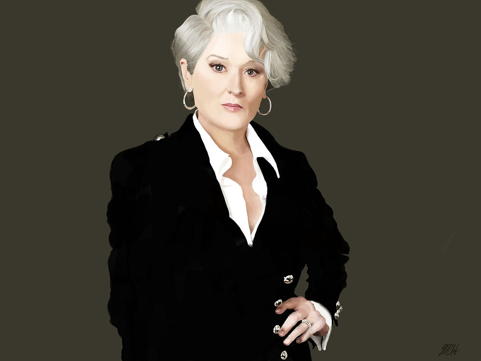 Meryl Streep Digital Portrait