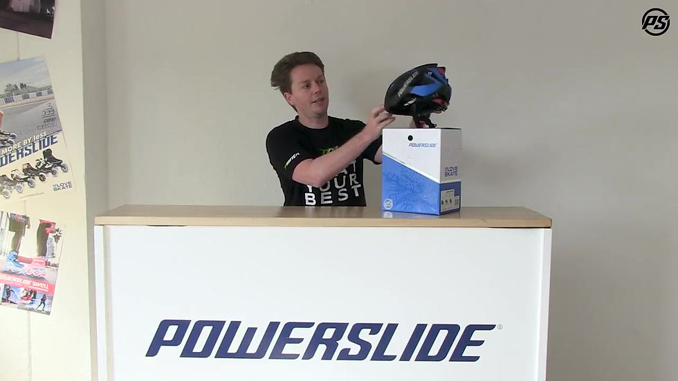 Miniatura: Powerslide Casco Race Attack Negro/Amarillo