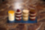wedding cake sample tins