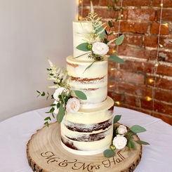 norfolk mead semi naked wedding cake 