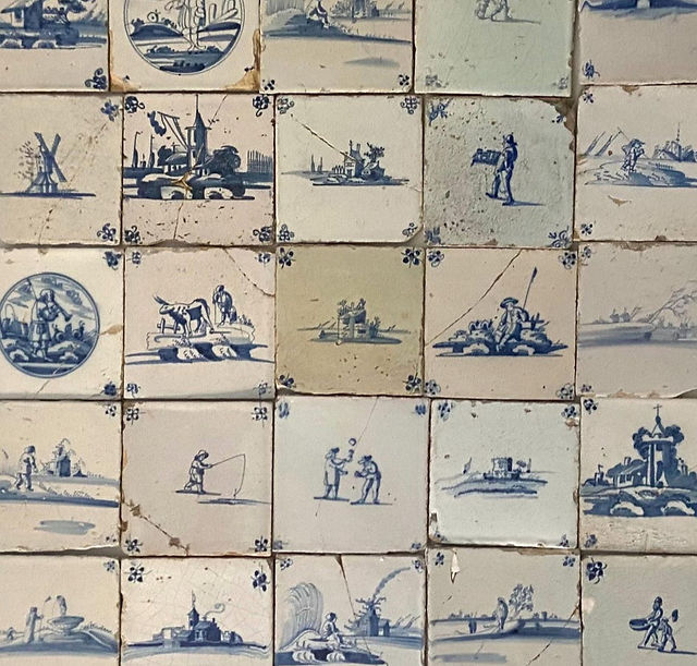 antique delft tiles