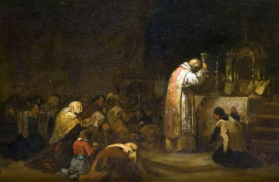Lucas Velázquez (1817-1870), “Messa (L’elevazione)”