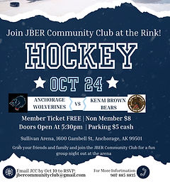 Blue and White Ripped Hockey Game Flyer_