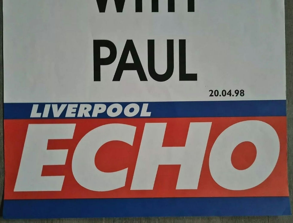 Thumbnail: Liverpool Echo Headline/Billboard Poster (April 1998)
